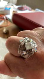 Ring klemring, Sieraden, Tassen en Uiterlijk, Ringen, IJzer of Staal, Wit, Ophalen of Verzenden, Zo goed als nieuw