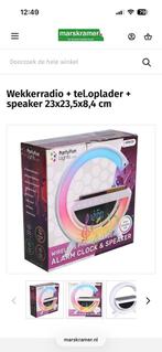 Wekker Radio met Draadloze Oplader & Speaker, Ophalen, Nieuw, Digitaal