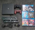 PlayStation 4 inclusief 6 spellen en 2 controllers {DEFECT!}, Met 2 controllers, Ophalen of Verzenden, Met games, Slim