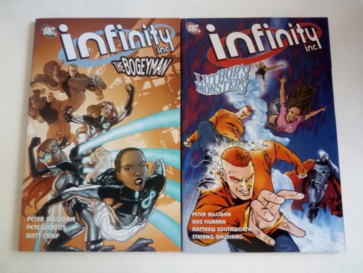 Infinity Inc vol 1 en 2 TPB (Nijmegen oost), Boeken, Strips | Comics, Zo goed als nieuw, Meerdere comics, Amerika, Ophalen of Verzenden