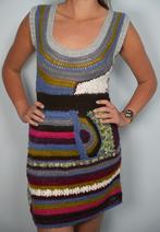 Desigual Patchwork Knit Dress (M), Maat 38/40 (M), Overige kleuren, Verzenden, Zo goed als nieuw