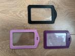 Nieuw badgehouder/pasjes houder paars/roze/zwart p.s. € 1,-, Ophalen of Verzenden, Nieuw, Roze