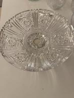 Kristallen schaal met 3 ballen, Antiek en Kunst, Antiek | Glas en Kristal, Ophalen of Verzenden