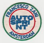 Stoffen embleem / patch Francesco Zani Autosprint Amsterdam, Verzamelen, Ophalen of Verzenden, Gebruikt, Auto's