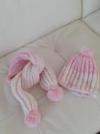Roze sjaal en muts voor de leeftijd 2 á 3 jaar, Meisje, Nieuw, Ophalen of Verzenden, 104 of kleiner