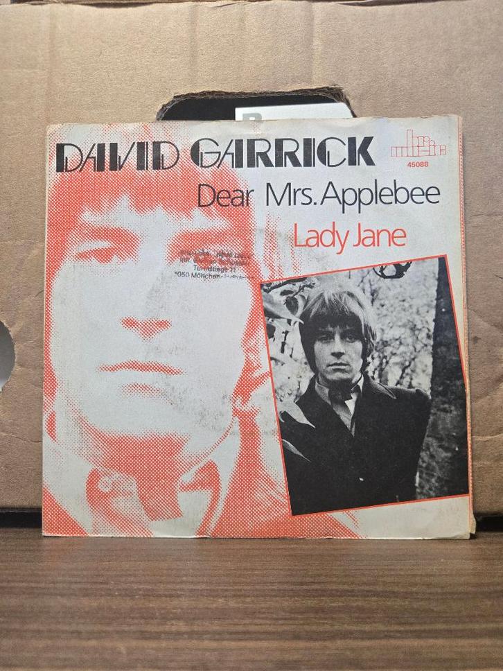 David Garrick - Dear mrs.Applebee/Lady Jane, Cd's en Dvd's, Vinyl Singles, Zo goed als nieuw, Single, Pop, 7 inch, Ophalen of Verzenden