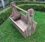 Decoratie - Houten gereedschapskist - vintage - brocante bak, Ophalen of Verzenden