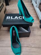 Groene suede schoenen, mt 39 van black label by jones, Pumps, Ophalen of Verzenden, Zo goed als nieuw, Black label