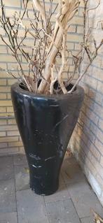 Bloempot, Huis en Inrichting, Woonaccessoires | Vazen, Ophalen, Gebruikt, Wit, Aardewerk of Porselein