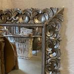 Barok spiegel - Houten lijst zilver - 120 x 80 cm -TTM Wonen, TTM Wonen, Meubels – (Perzische) Tapijten en Woonaccessoires, Nieuw