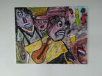 Moderne kunst schilderij gesigneerd Mik, Ophalen of Verzenden