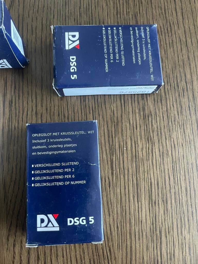 DSG 5 Oplegslot Gelijksluitend 4x, Ophalen of Verzenden, Nieuw