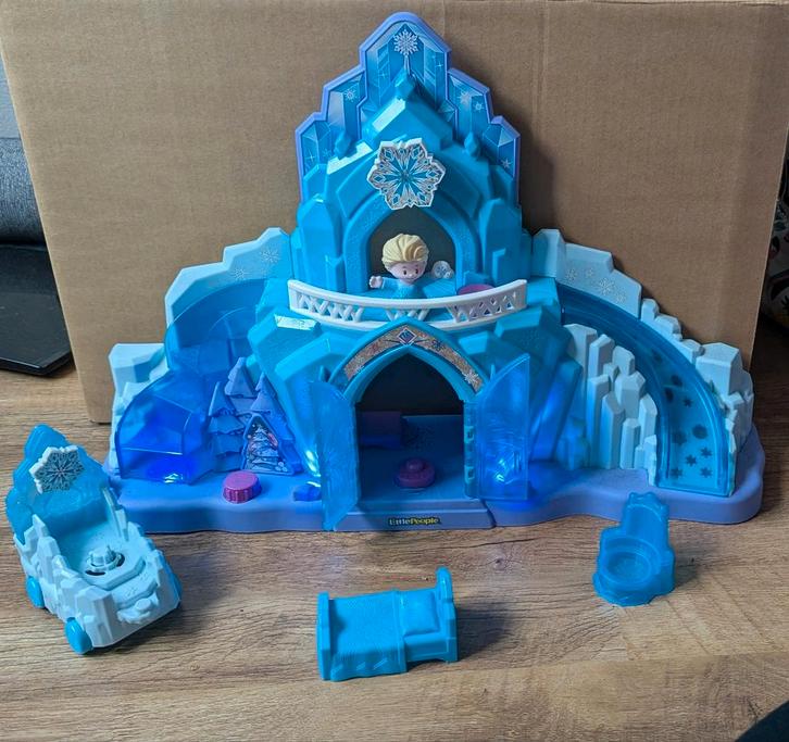 Little People Frozen Kasteel met Elsa, Kinderen en Baby's, Speelgoed | Vtech, Zo goed als nieuw, Ophalen