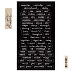 Tim Holtz Idea-ology Sticker Sheet Black Big Chat #93192/6, Verzenden, Nieuw, Versiering of Embellishment, Overige merken