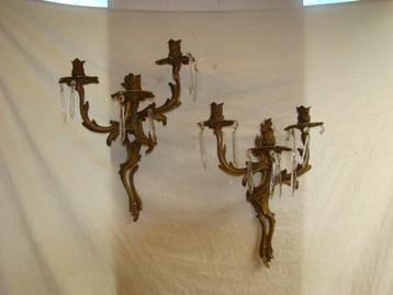 Wandkandelaren  ( Brons beschikbaar voor biedingen