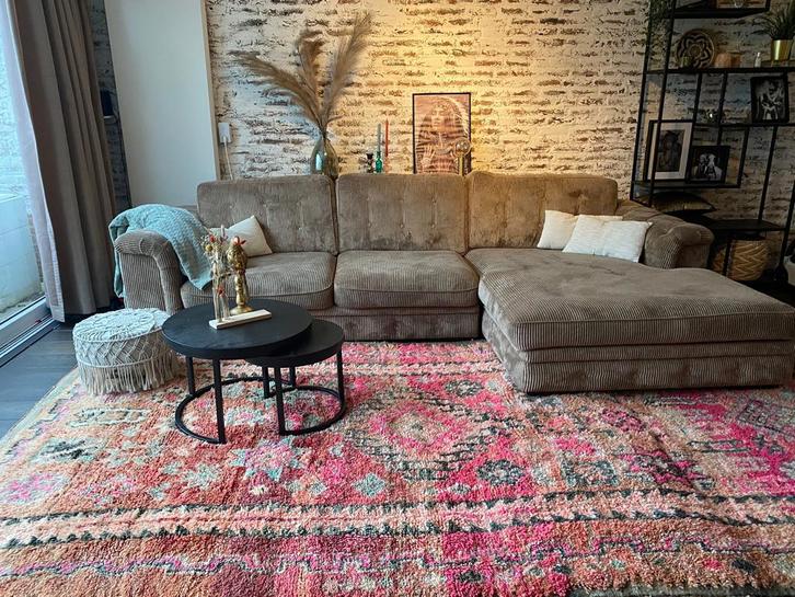 Ribstof Hoekbank 5 jaar oud. Arena boulevard, Huis en Inrichting, Banken | Bankstellen, Nieuw, Hoekbank, Vierpersoons of meer