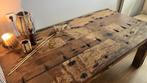 Robuuste Scheepshouten Eettafel 6 persoons, Huis en Inrichting, Tafels | Eettafels, Ophalen, Gebruikt, Robuust Maritiem Industrieel