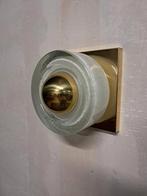 Vintage glazen wandlamp jaren 60., Antiek en Kunst, Ophalen of Verzenden