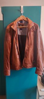 Cognac bruine leren jas - DNR, Bruin, Maat 48/50 (M), Ophalen of Verzenden, Zo goed als nieuw