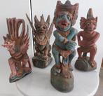 Antieke Balinese beelden: Hanuman, Singa, Garuda, Ophalen