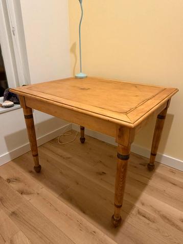 Vintage/Antieke Massief Eiken Tafel beschikbaar voor biedingen
