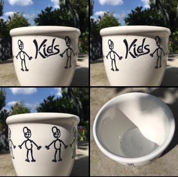 Leuke vintage bloempotten kids bio kamerplanten diverse beschikbaar voor biedingen