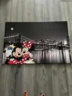 Canvas Mural Mickey Minnie Mouse New York, 75 tot 100 cm, Overige typen, Ophalen of Verzenden, Zo goed als nieuw