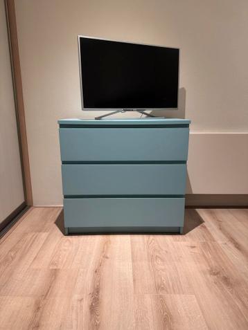 IKEA Malm kast mintgroen 3 lades nieuwstaat - afbeelding 1