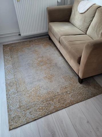 Okergeel vloerkleed met vintage look – 140x200 cm beschikbaar voor biedingen