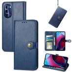 Luxe Wallet Case+Screenprotector voor Motorola Edge 30 Blauw, Telecommunicatie, Mobiele telefoons | Hoesjes en Frontjes | Overige merken