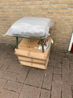 Intratuin hocker / tuinpoef / voetenbank Iris groen, NIEUW!, Ophalen, Nieuw