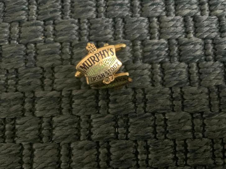 Murphy's Irish Stout Bier manchetknopen Cufflinks Murphys, Verzamelen, Biermerken, Zo goed als nieuw, Overige typen, Overige merken