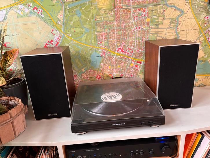 Technics Vintage Speakers - Goede Staat!, Audio, Tv en Foto, Luidsprekers, Gebruikt, Front, Rear of Stereo speakers, Minder dan 60 watt