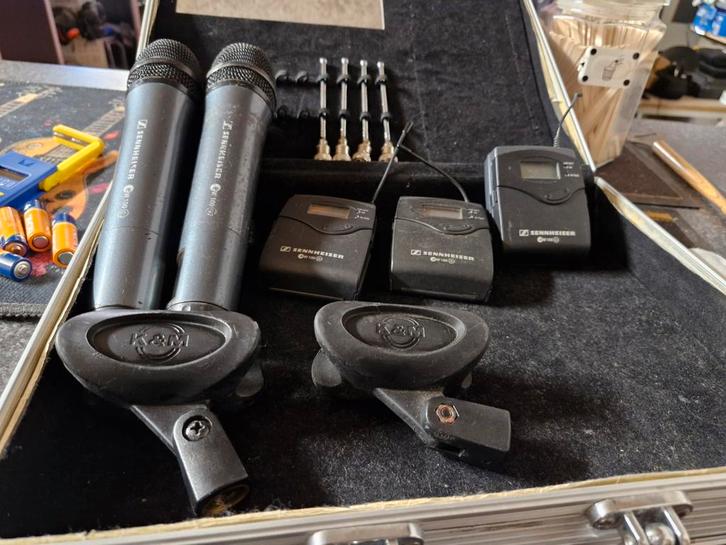 4 x EW100 G2 met antenne splitter voeding, Muziek en Instrumenten, Microfoons, Gebruikt, Zangmicrofoon, Draadloos, Ophalen of Verzenden