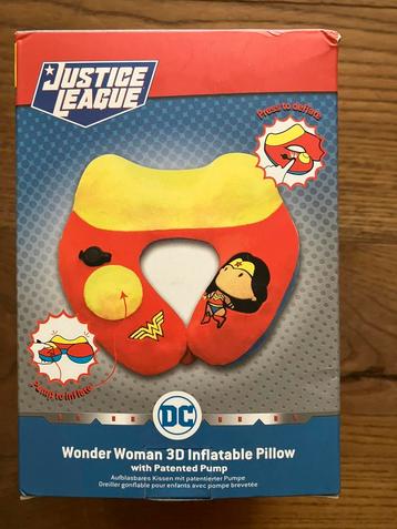 Reiskussen,nekkussen, kind opblaasbaar, Wonder Woman. Nieuw beschikbaar voor biedingen
