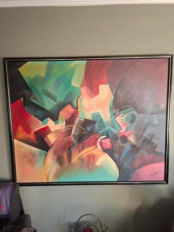 Heel groot mooi schilderij 160/130 beschikbaar voor biedingen