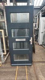 Hardhouten voordeur met dubbelglas 210,5x86,5 €125 incl, Doe-het-zelf en Verbouw, Ophalen, Gebruikt, 80 tot 100 cm, Buitendeur