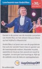 Luxe busreis naar André Rieu €30,- korting p.p., Drie personen of meer, Kortingsbon, Overige typen
