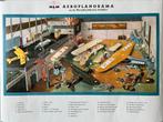 Aeroplanorama Schiphol affiche NLM 1960!, Ophalen of Verzenden, Zo goed als nieuw, Kaart, Foto of Prent