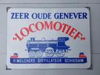 Emaille Reclamebord Bord Geresrveerd tot 22-07, Verzamelen, Merken en Reclamevoorwerpen, Ophalen of Verzenden, Zo goed als nieuw