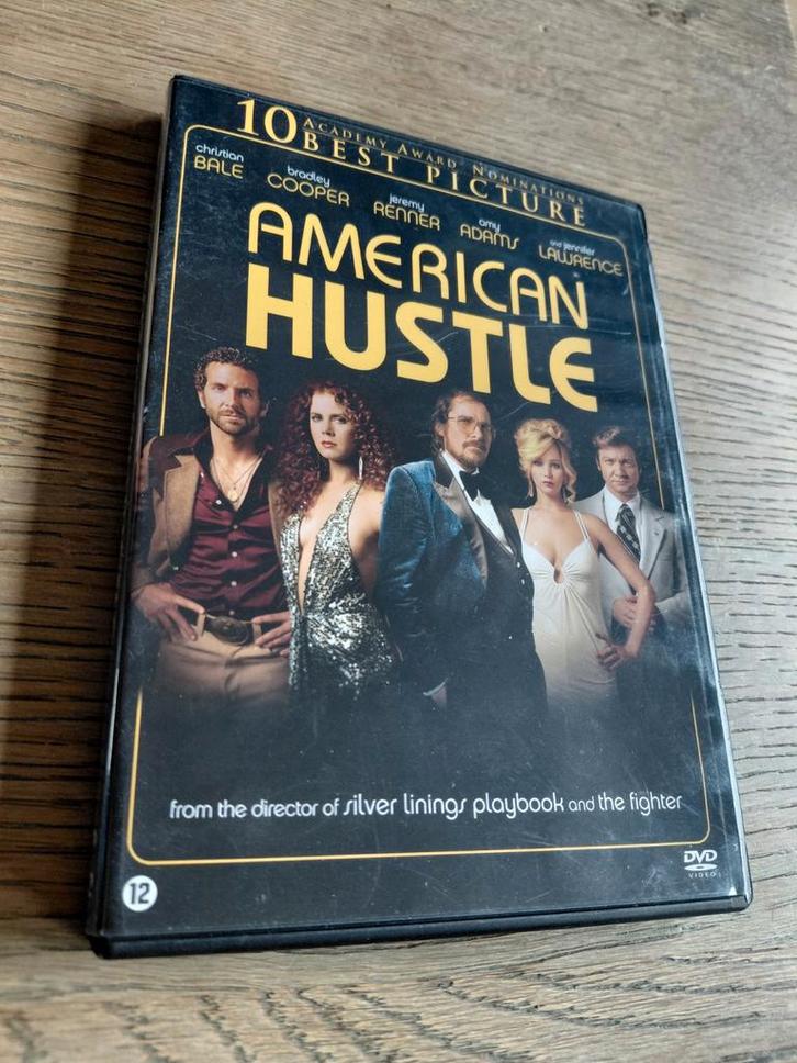 American Hustle dvd. Christian Bale. Jennifer Lawrence., Cd's en Dvd's, Dvd's | Thrillers en Misdaad, Zo goed als nieuw, Maffia en Misdaad