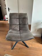 Fauteuil Clayton - antraciet - Leenbakker, Huis en Inrichting, Fauteuils, Ophalen, Minder dan 75 cm, Zo goed als nieuw, Metaal