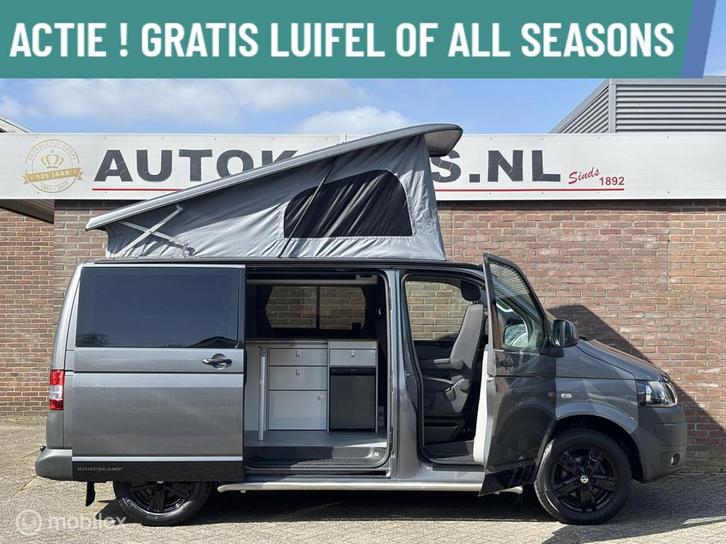 Volkswagen Transporter Buscamper 2.0TDI 140Pk Euro-5 Aut/DSG, Caravans en Kamperen, Campers, Bedrijf, tot en met 4, Buscamper of Camperbus