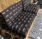 5 luxe palletkussens Karwei – zwart pantermotief, Ophalen, Zo goed als nieuw, Overige materialen