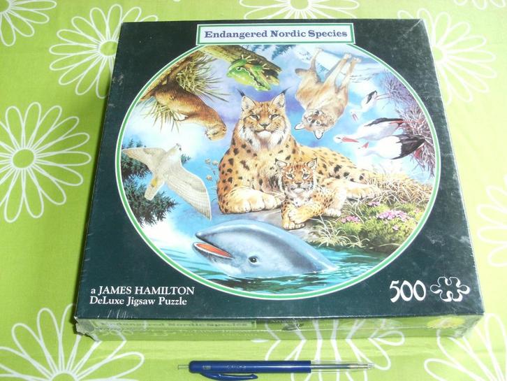 Nieuw in seal: Bedreigde dieren puzzel - 500 stukjes, Hobby en Vrije tijd, Denksport en Puzzels, Nieuw, Legpuzzel, 500 t/m 1500 stukjes