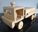 houten vrachtwagen met blokken, Kinderen en Baby's, Speelgoed | Houten speelgoed, Ophalen of Verzenden, Gebruikt