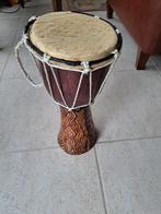 Mooie houten trommel hoogte 39cmen vel doorsnee 17cm, Ophalen of Verzenden, Gebruikt, Overige merken