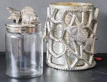 SALE, HURRICANE, sfeerlicht in zilverkleurig raw-metal  beschikbaar voor biedingen