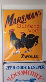 Emaille reclamebord marsman Zwolle te koop/ruil, Verzamelen, Merken en Reclamevoorwerpen, Ophalen of Verzenden, Gebruikt, Reclamebord