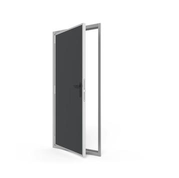 Inox RVS deur antraciet met kozijn 108x221 €300 beschikbaar voor biedingen
